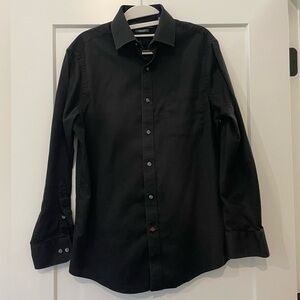 Tommy Hilfiger 100% Cotton Black Dress Shirt for Men